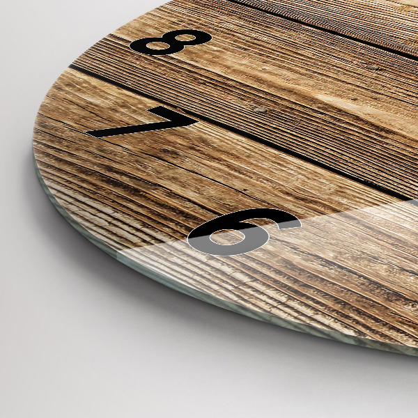 Reloj redondo pared Tablas de madera