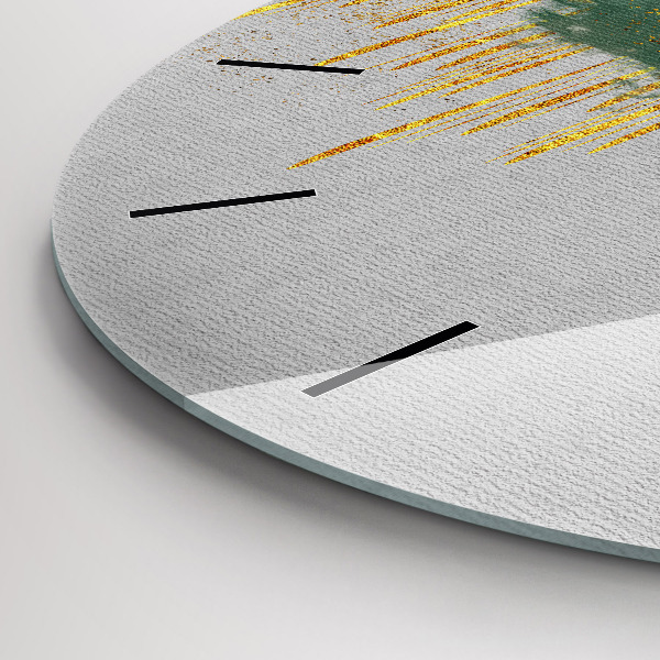 Reloj de cristal redondo Motivo decorativo