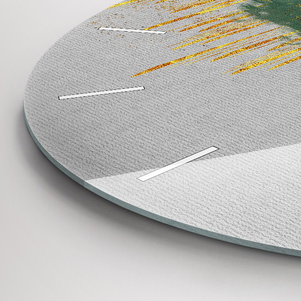 Reloj de cristal redondo Motivo decorativo