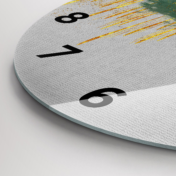 Reloj de cristal redondo Motivo decorativo