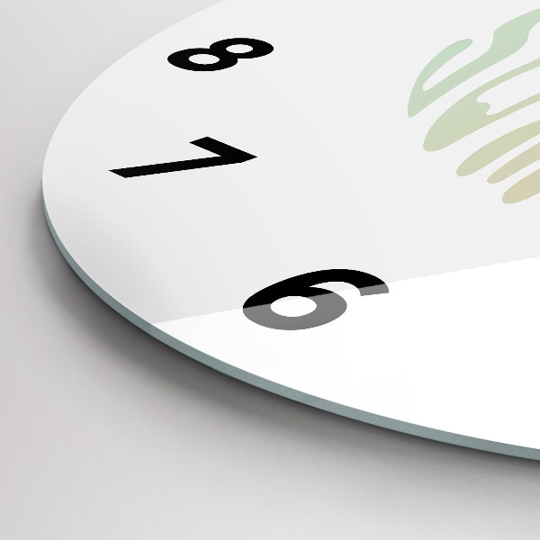 Reloj de cristal redondo Hola verano