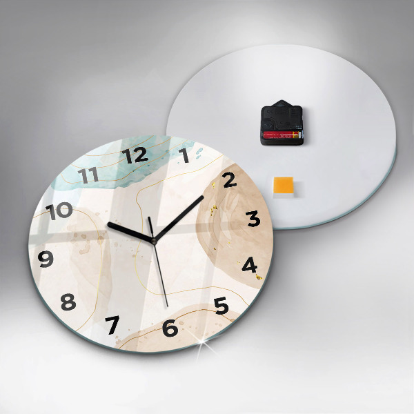 Reloj de pared redondo Manchas de acuarela