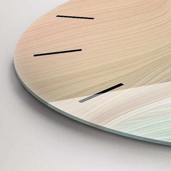 Reloj redondo pared Abstracción ondulada