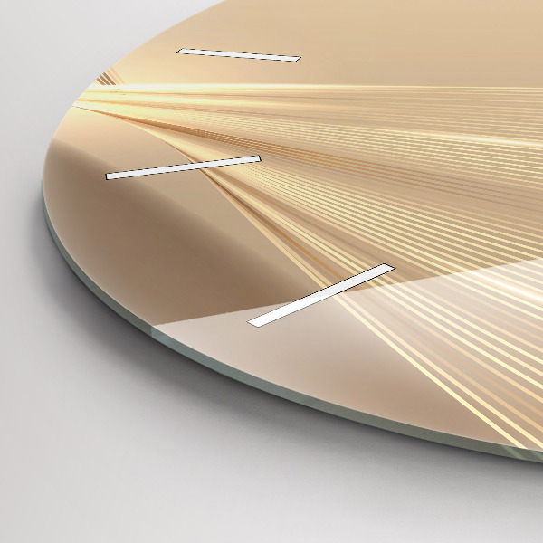 Reloj de cristal redondo Luz abstracta