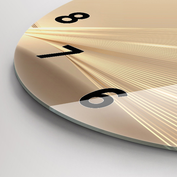 Reloj de cristal redondo Luz abstracta