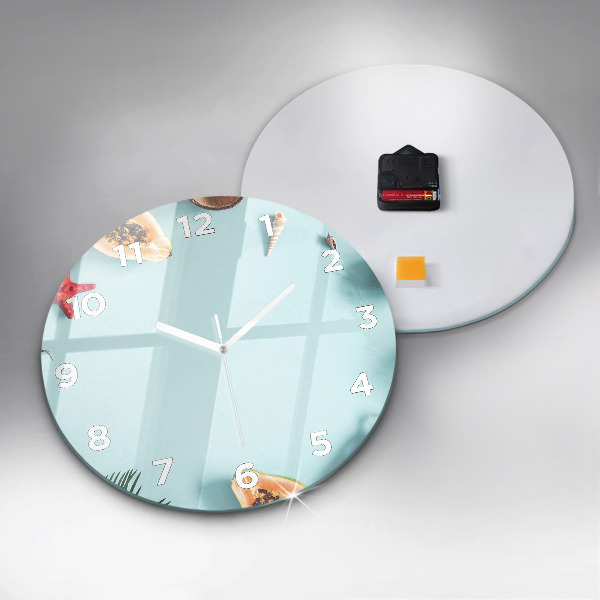 Reloj de pared redondo Composición de verano