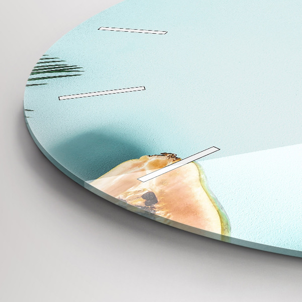 Reloj de pared redondo Composición de verano