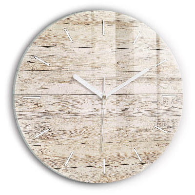 Reloj de pared redondo Paneles de madera