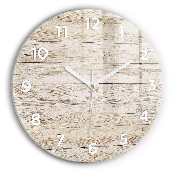 Reloj de pared redondo Paneles de madera