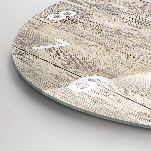 Reloj de pared redondo Paneles de madera