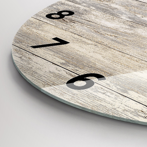 Reloj de pared redondo Paneles de madera