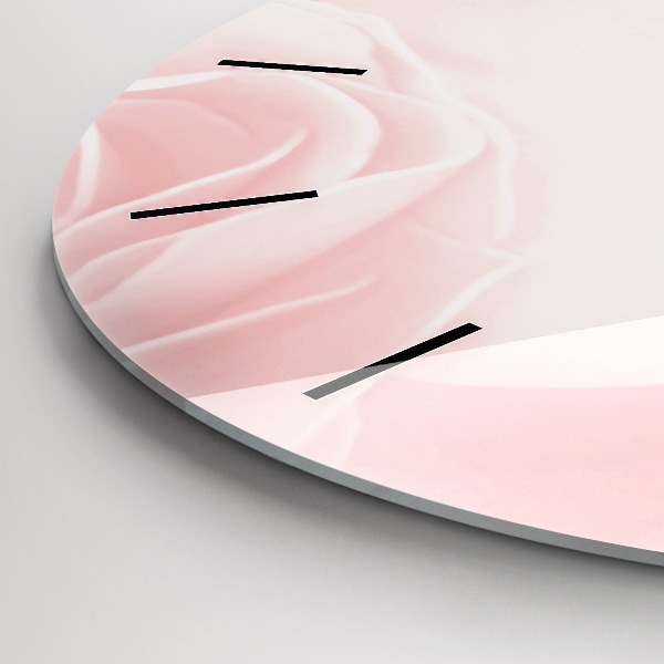 Reloj de cristal redondo Rosas en flor