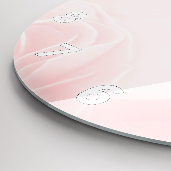 Reloj de cristal redondo Rosas en flor