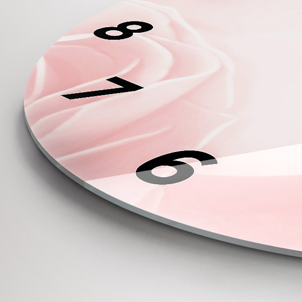 Reloj de cristal redondo Rosas en flor