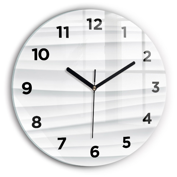 Reloj de pared redondo Textura de olas