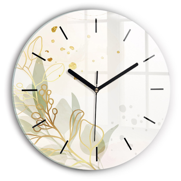 Reloj de pared redondo Pastel abstracto