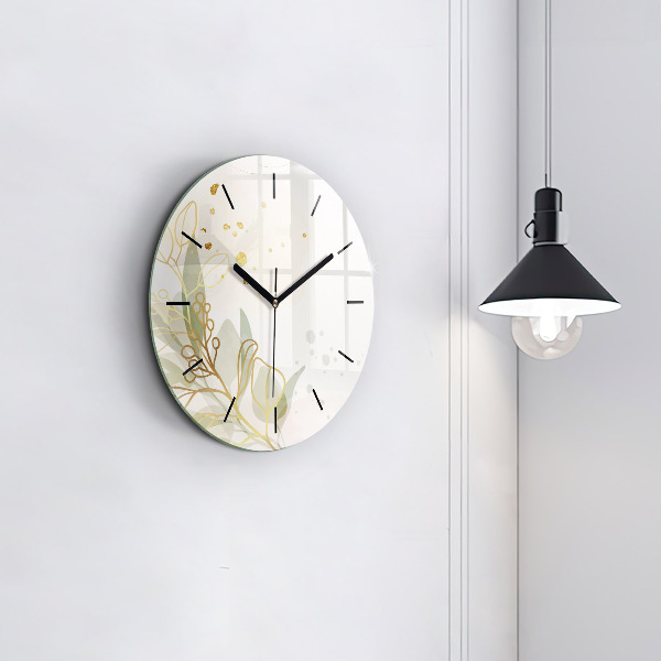Reloj de pared redondo Pastel abstracto