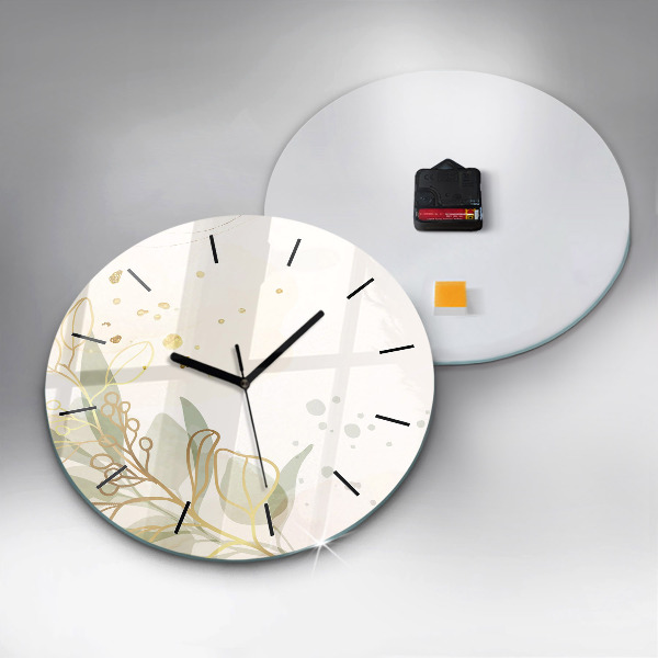 Reloj de pared redondo Pastel abstracto