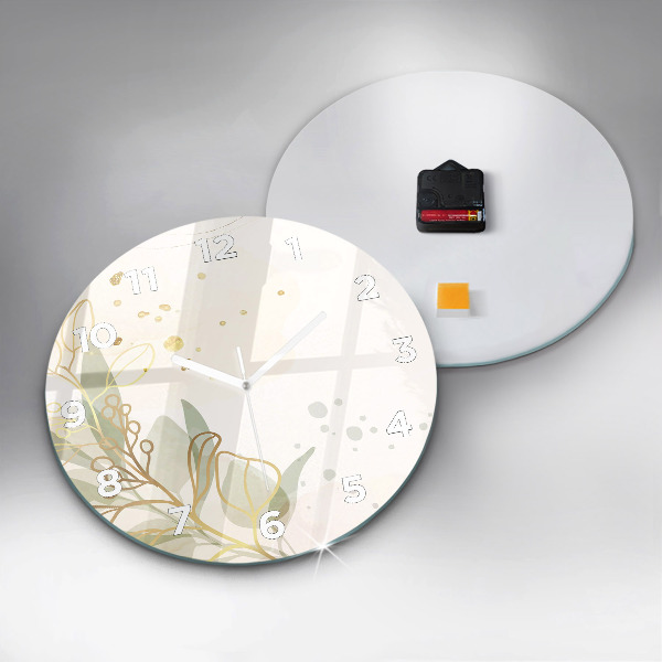 Reloj de pared redondo Pastel abstracto