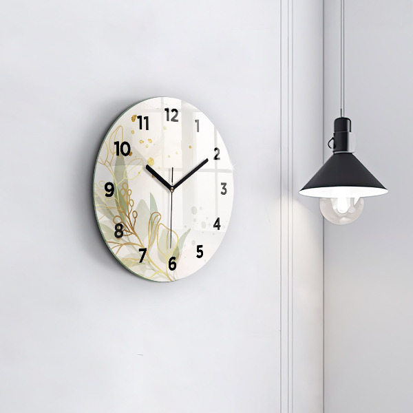 Reloj de pared redondo Pastel abstracto