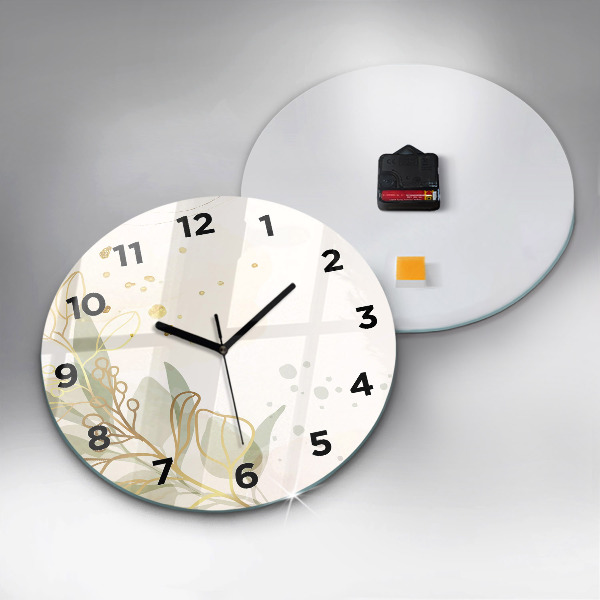Reloj de pared redondo Pastel abstracto