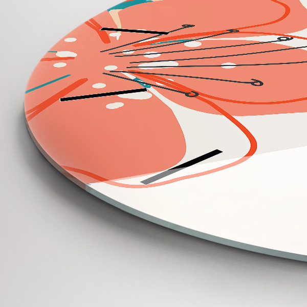 Reloj de pared redondo Plantas hawaianas