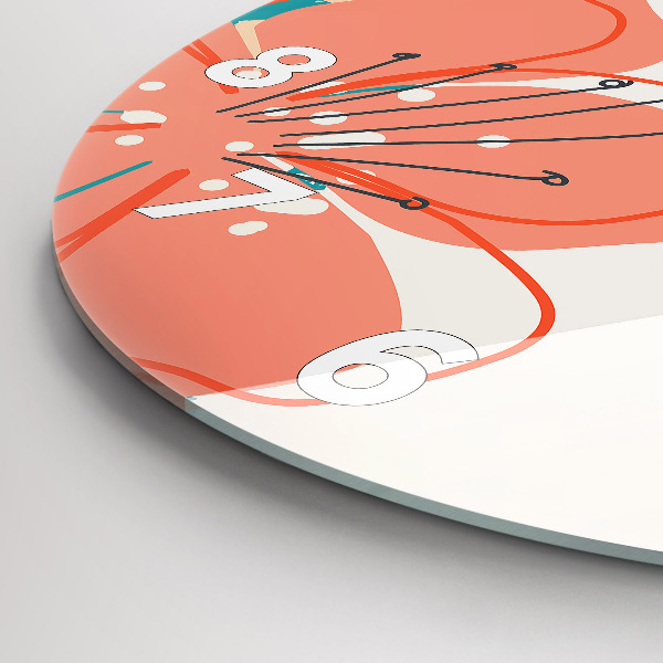 Reloj de pared redondo Plantas hawaianas