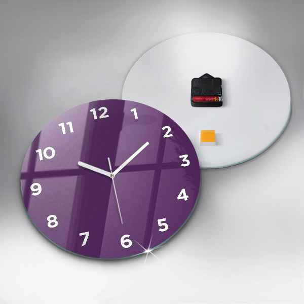Reloj redondo pared Color morado
