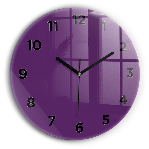 Reloj redondo pared Color morado