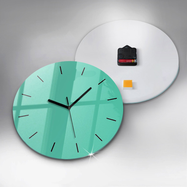 Reloj de pared redondo Color turquesa