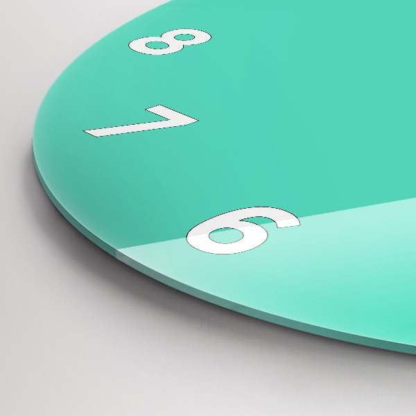 Reloj de pared redondo Color turquesa