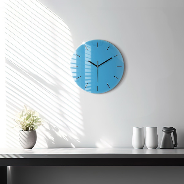 Reloj de pared redondo Color azul