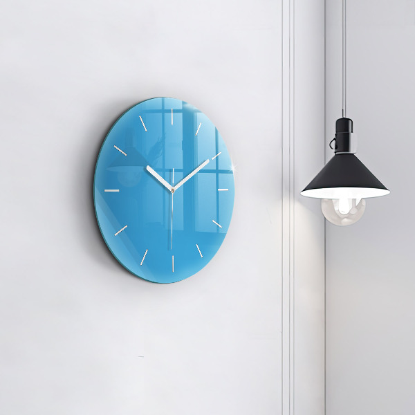 Reloj de pared redondo Color azul