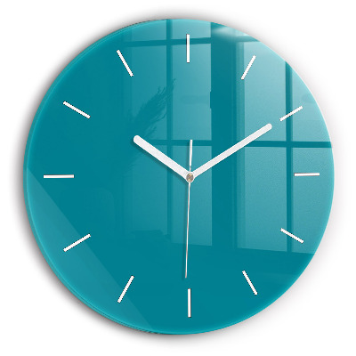 Reloj de cristal redondo Color azul marino