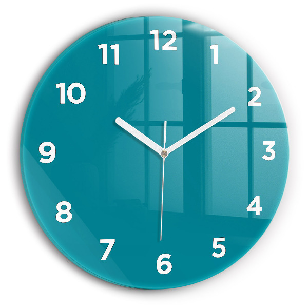 Reloj de cristal redondo Color azul marino