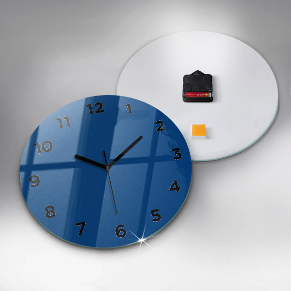 Reloj redondo pared Color azul