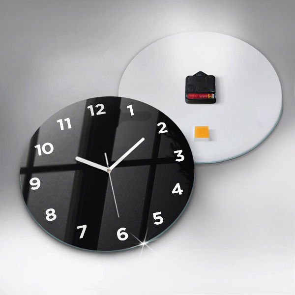 Reloj de pared redondo Color negro