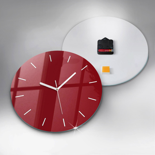 Reloj redondo pared Color rojo