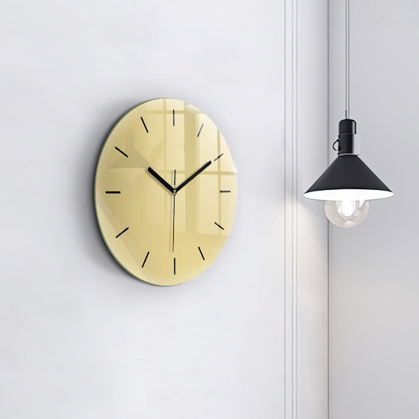 Reloj redondo pared Color crema