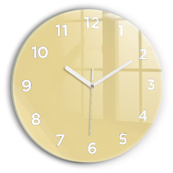 Reloj redondo pared Color crema