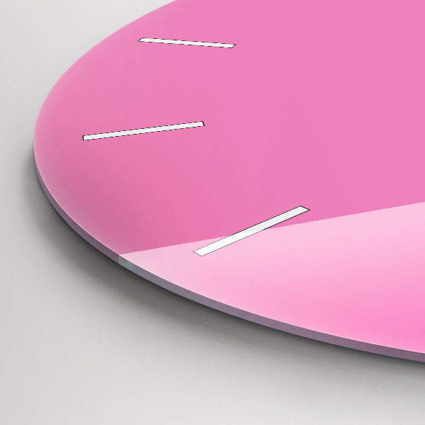 Reloj de cristal redondo Color rosa