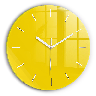 Reloj redondo pared Color amarillo claro