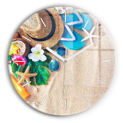 Reloj de cristal redondo Accesorios de vacaciones