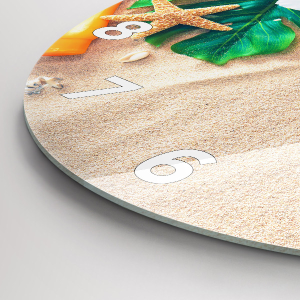 Reloj de cristal redondo Accesorios de vacaciones