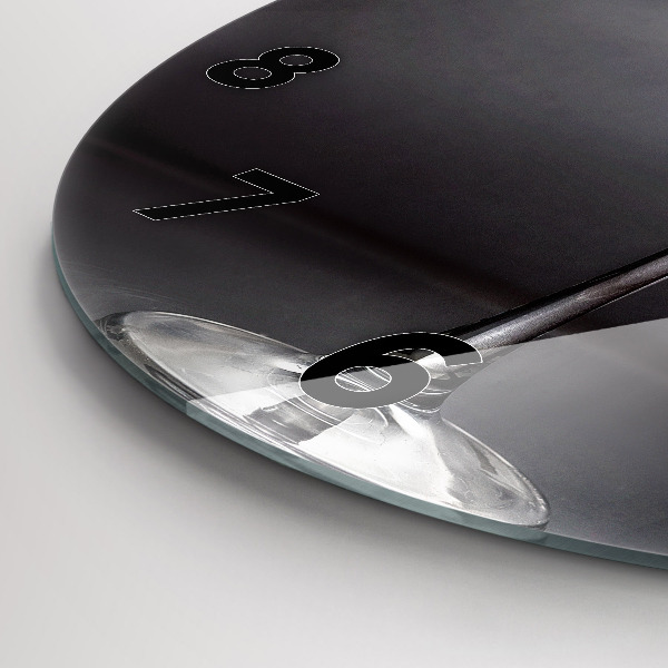 Reloj de pared redondo Copa de vino