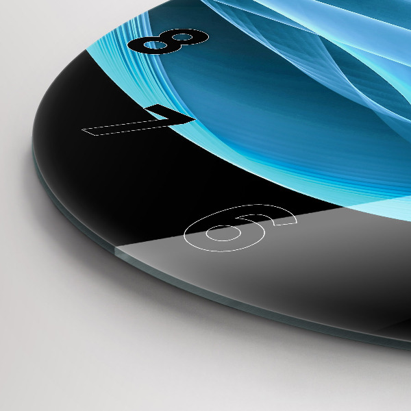 Reloj de pared redondo Abstracción azul