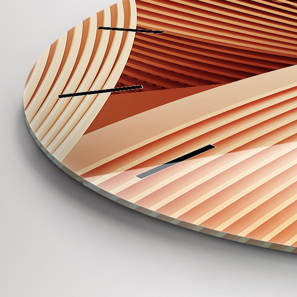 Reloj de pared redondo Ola abstracta