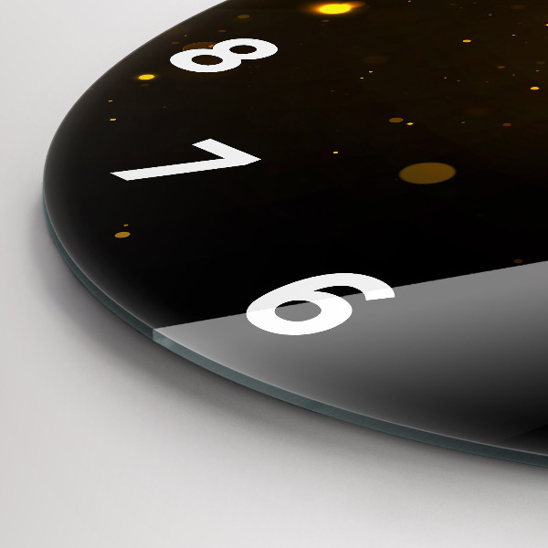 Reloj redondo pared Polen dorado