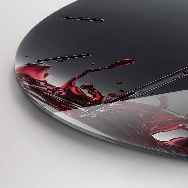 Reloj redondo pared Copa de vino tinto