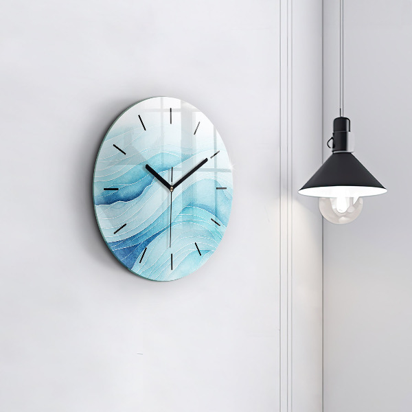 Reloj de pared redondo Nubes azules
